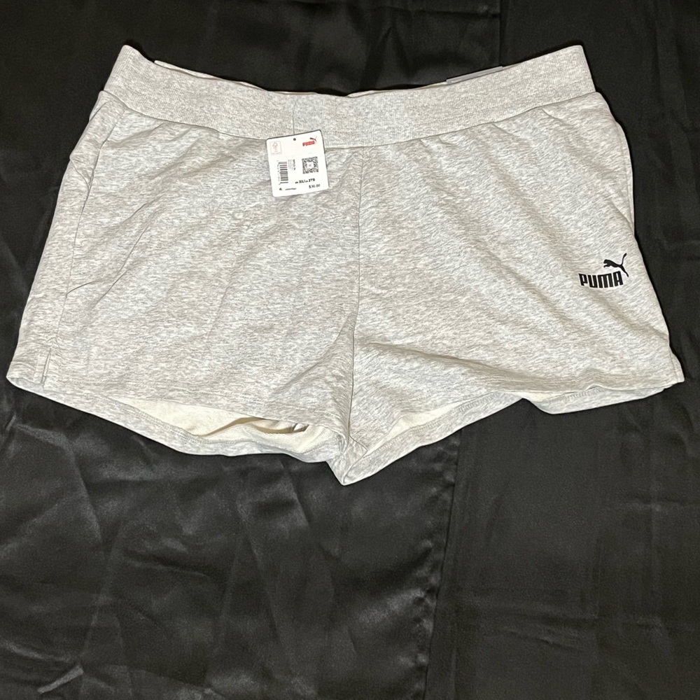 Puma Gray Plus Size Athletic Shorts